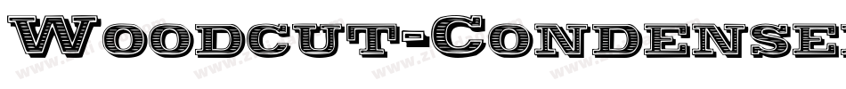 Woodcut-Condensed Italic字体转换